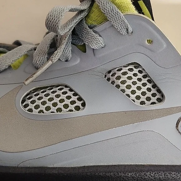 Nike Max Dominate Basketball XD Blue Gray & Lime Green Athletic Shoes Sz 9.5 - Picture 10 of 10